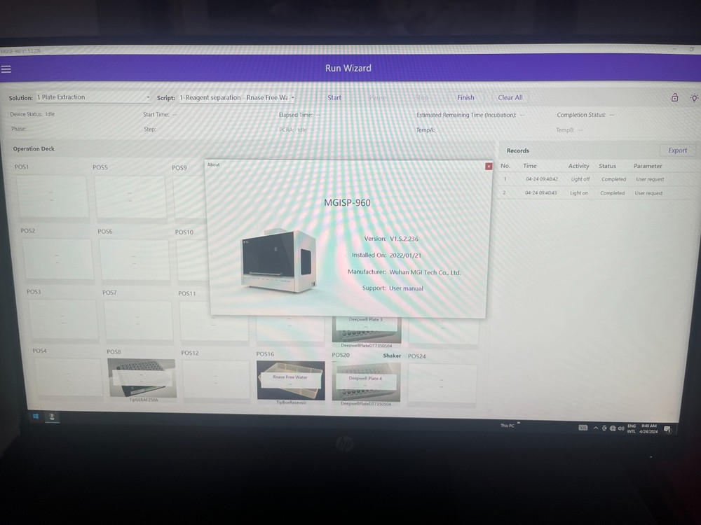 MGI MGISP-960RS High-Throughput Automated Sample Preparation System