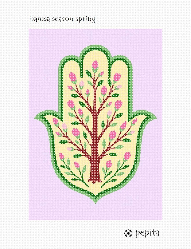 Hamsa Season Spring Needlepoint Canvas