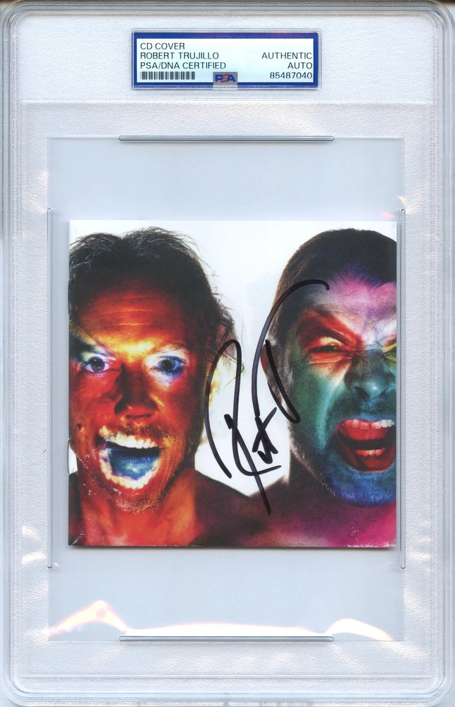 Robert Trujillo Signed Autographed CD Cover “Hardwired... to Self-Destruct” PSA/