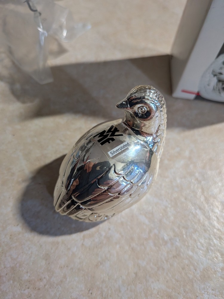 Vintage WMF Silver Plated Quail Sweetener Dispenser - Wachtel - West Germany