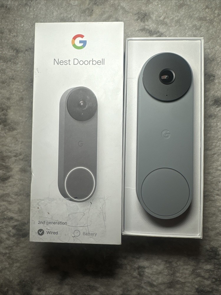 Google Nest Doorbell, Wired - Ash