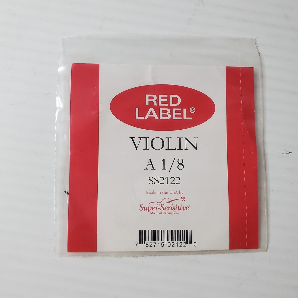 Red Label Violin A Single String 1/8 Size Super Sensitive SS2122 New