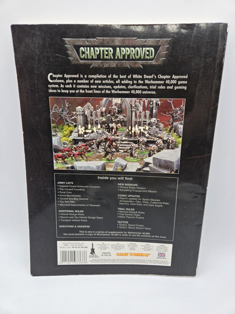 Warhammer 40k Chapter Approved 2004 Edition 3rd Edition Expansion Rules