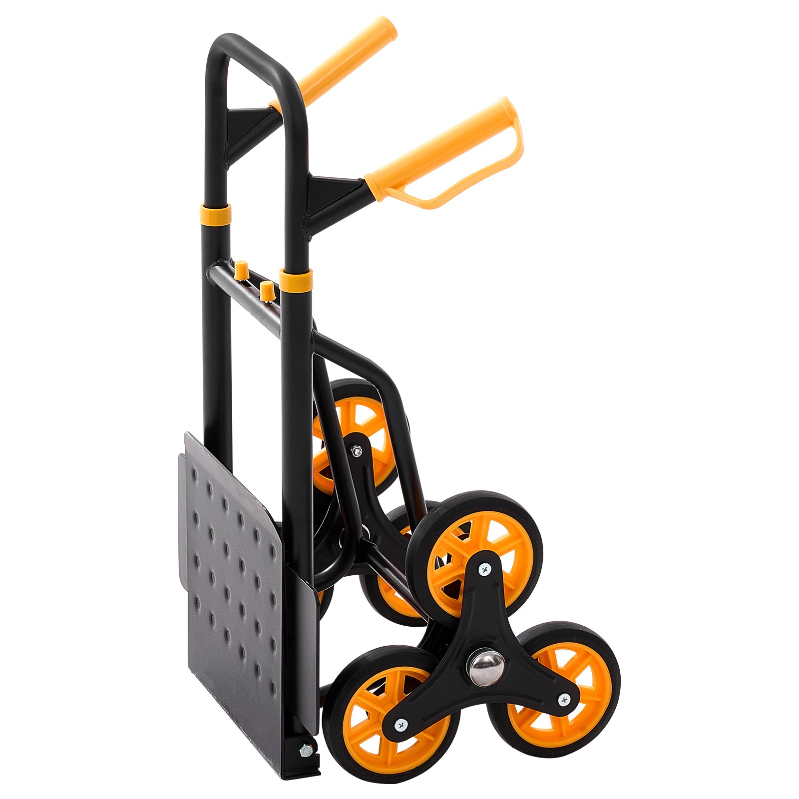 Uimoso Stair Climbing Trolley Cart with 330 lbs Capacity,6 Wheels & 2 Ropes
