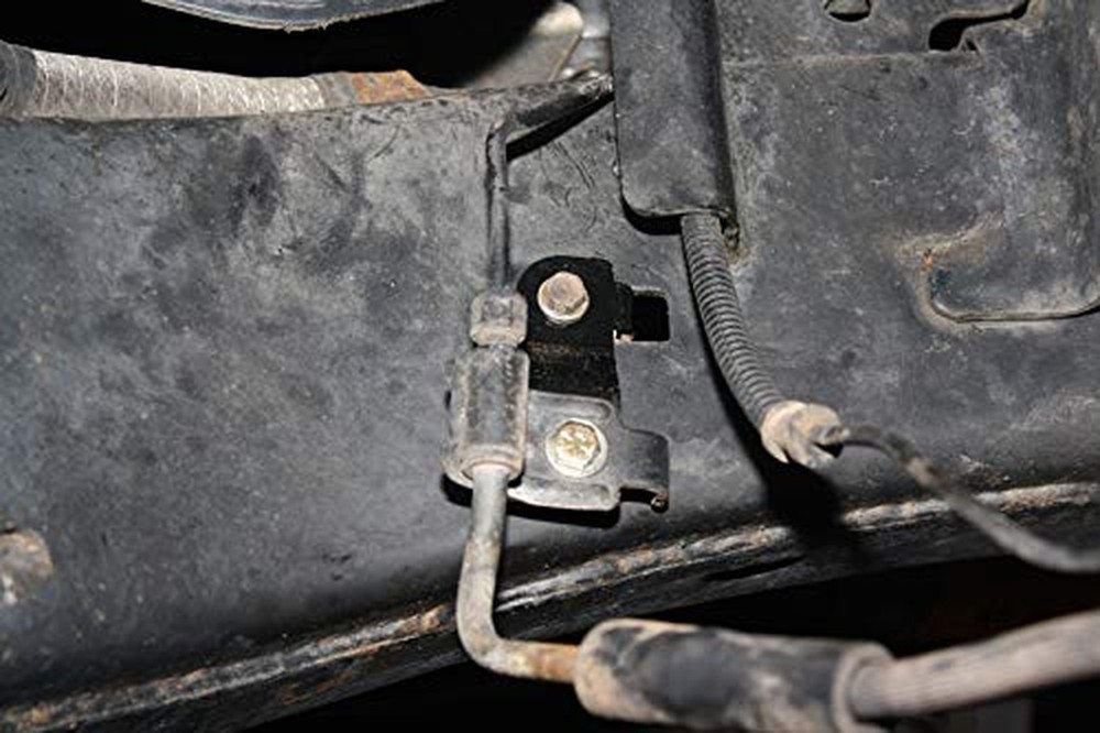 Front & Rear Brake Line Relocation Brackets compatible with Jeep JK Wrangler ...