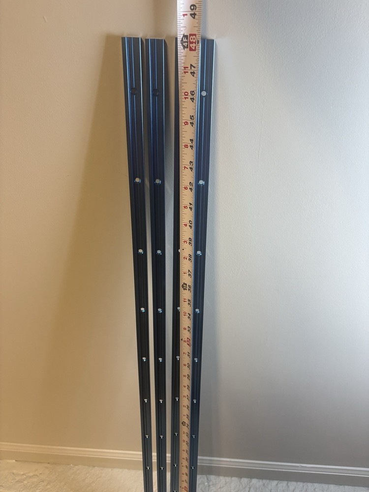POWERTEC 71158V 48 Inch Double-Cut Profile 4 Pack TRACKS Only
