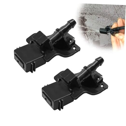 2PCS Front Windshield Washer Nozzles Kit compatible with Toy0ta 2007-2023