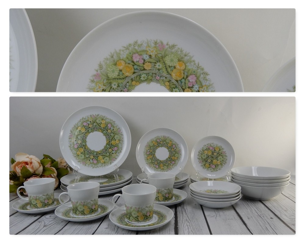 27 Pc 7-Piece 4 Place Setting Noritake Younger Image "BIMINI" 6923 Pattern