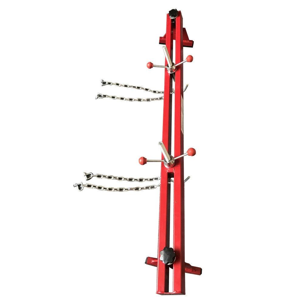 1100 Lb 59" Engine Support Bar Dual Hook Transverse Two Long Chains