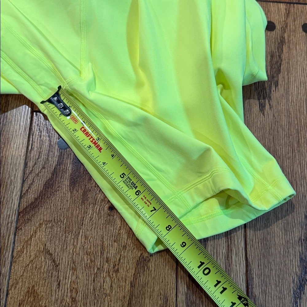 Lululemon Align Bodysuit 8" Electric Lemon Size 14