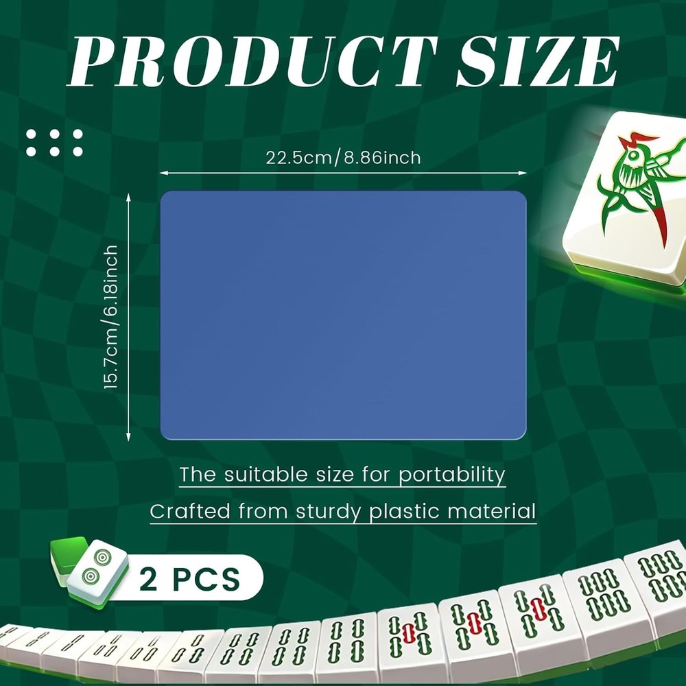 Space-Saving 2 Pcs Mahjong Tile Mixers - Lightweight & Stylish Accessories