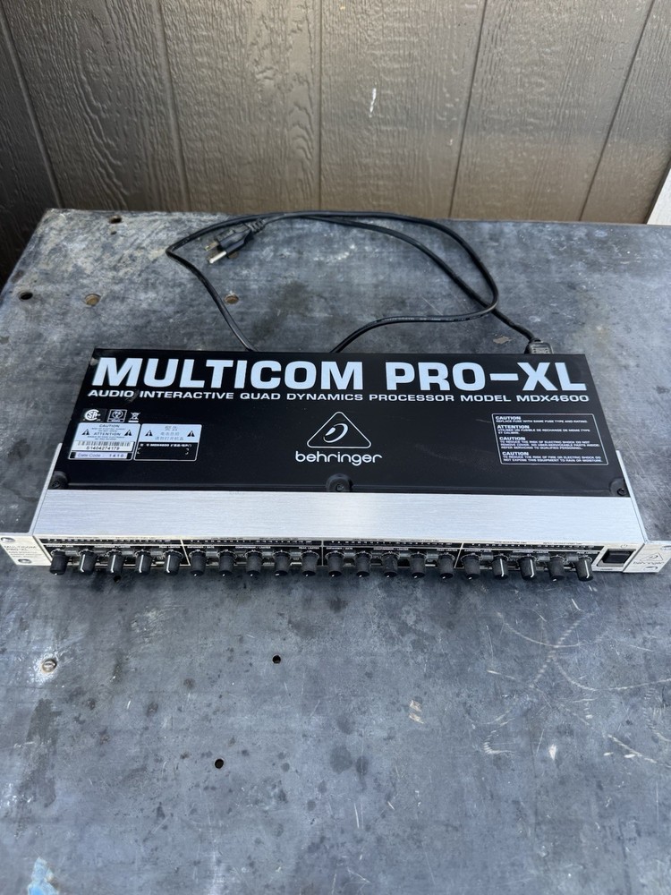 Behringer Multicom Pro-XL MDX4600 Audio Interactive Quad Dynamics Processor