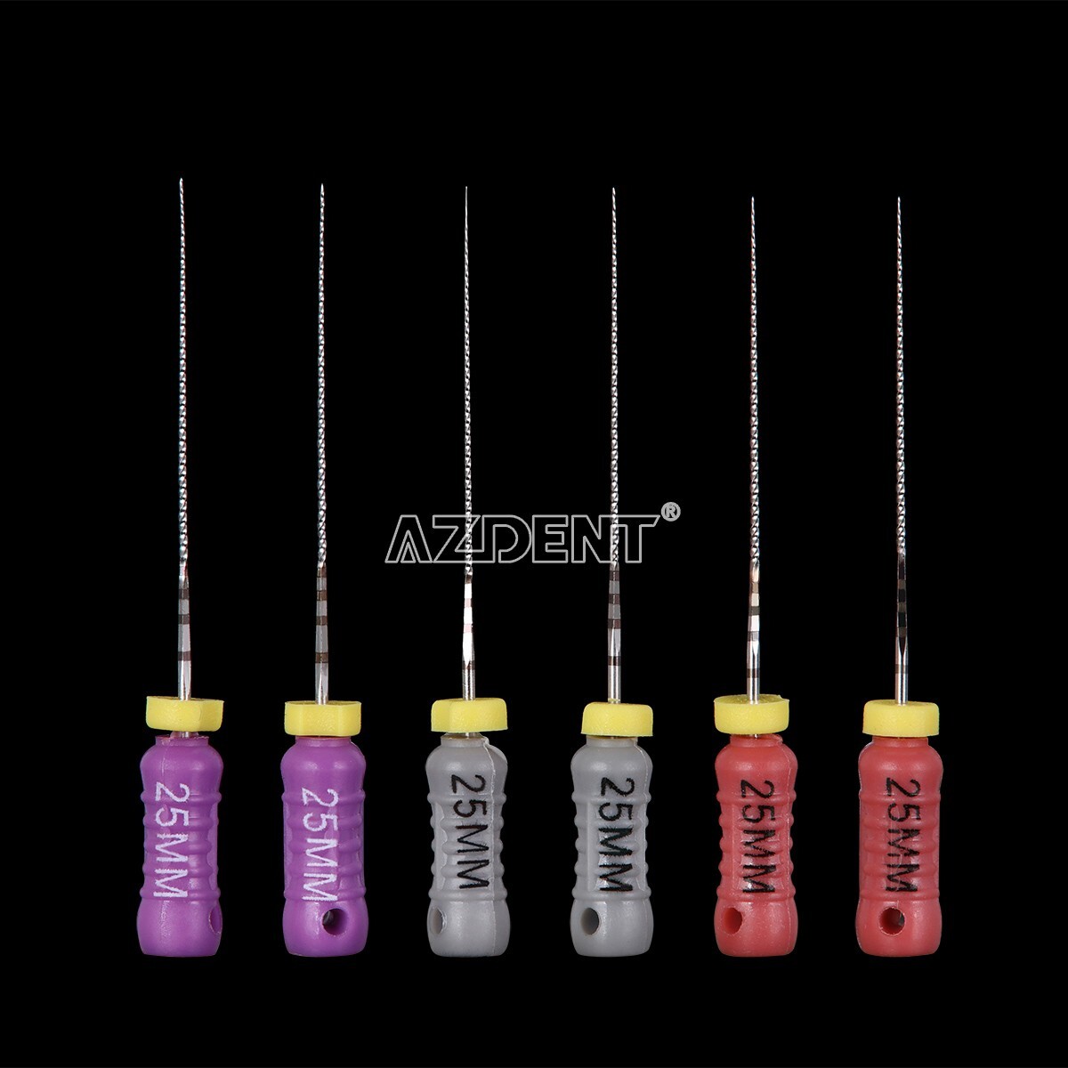 6pcs Dental Hand Use C Files 6# 8# 10#25mm Endodontics Endo Root Canal AZDENT