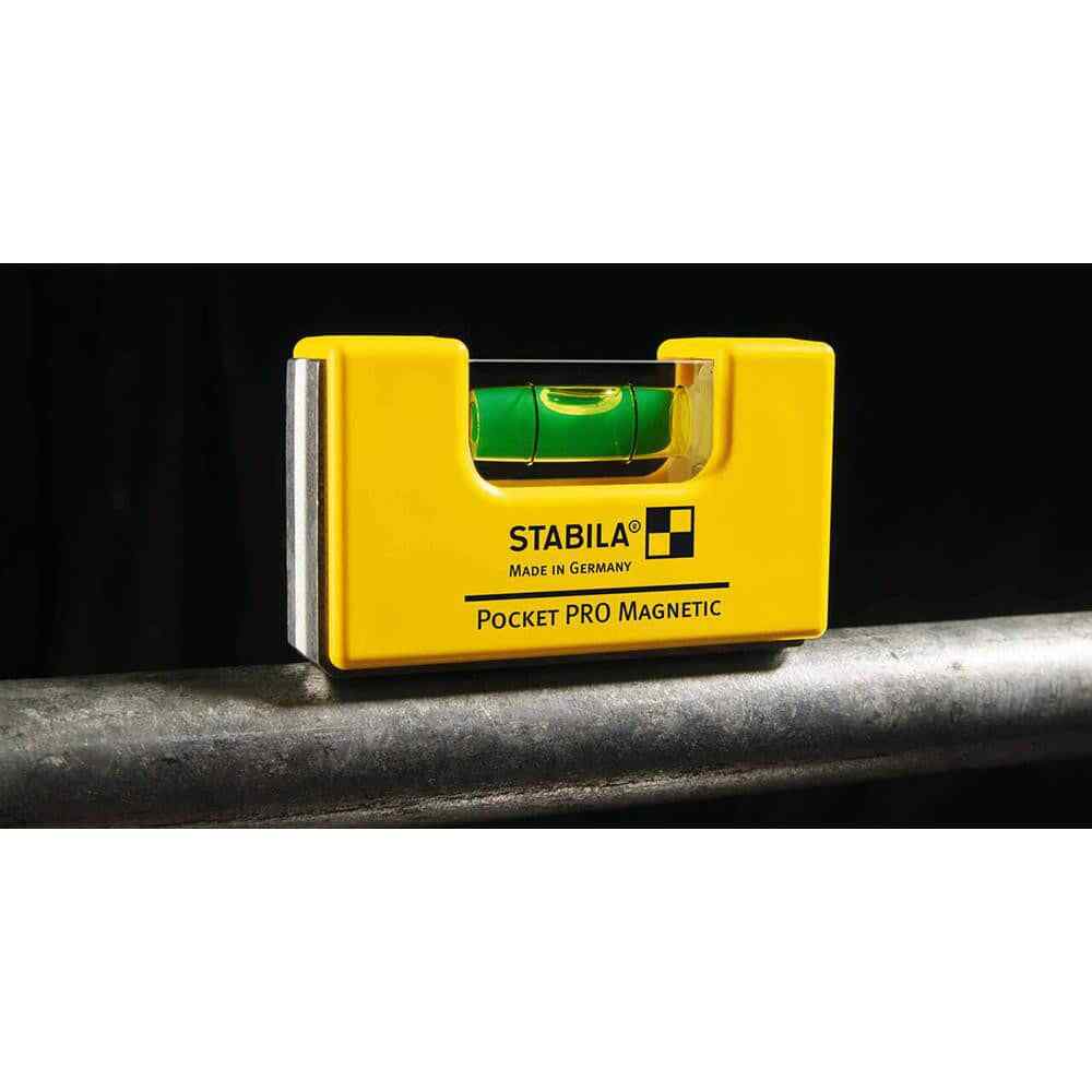 Stabila 11901 Magnetic Pocket Level with Holster: Single Bubble