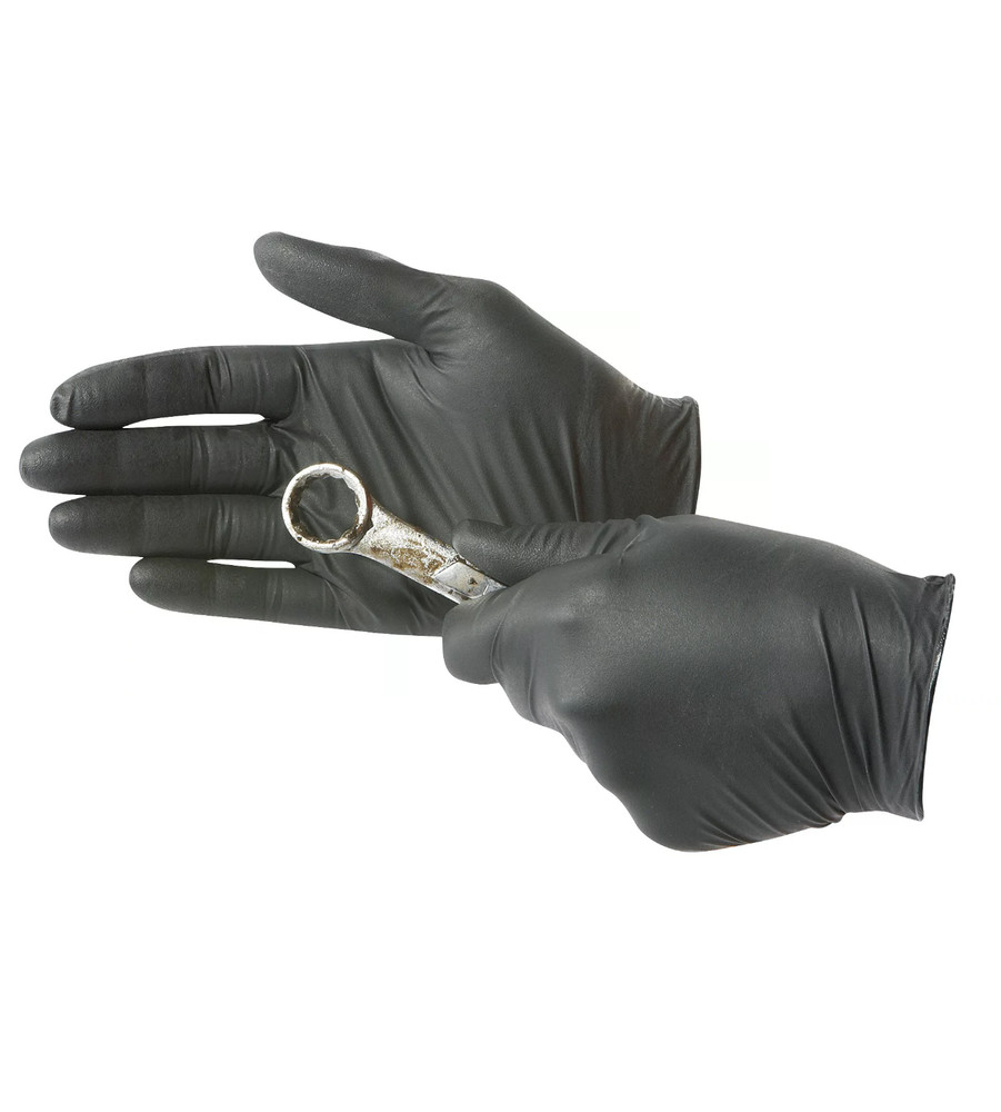 Black Industrial Nitrile Firearms Maintenance Gloves, 6 mil, FREE SHIPPING