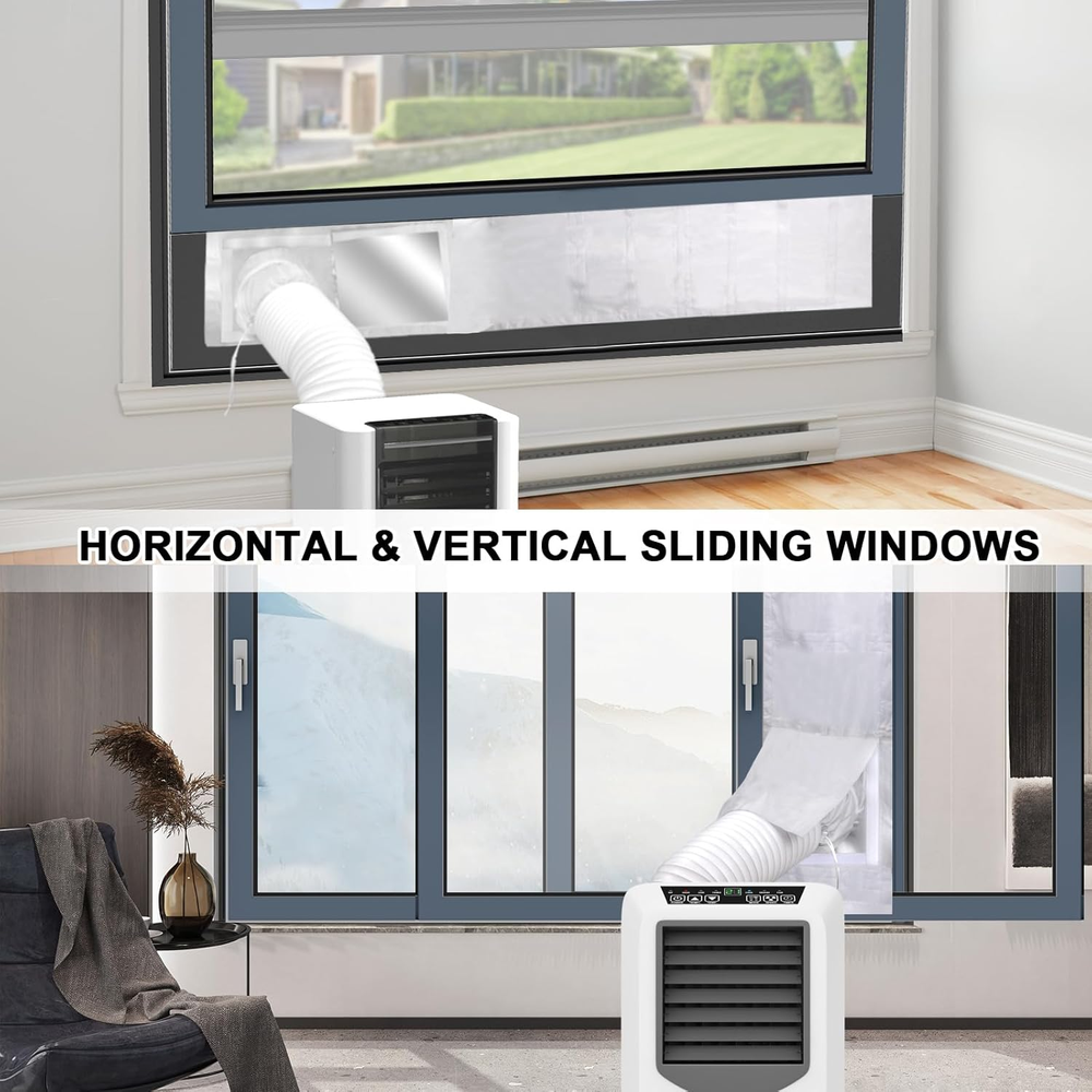 Portable Air Conditioner Window Vent Kit, Universal Sliding Window Seal Kit for