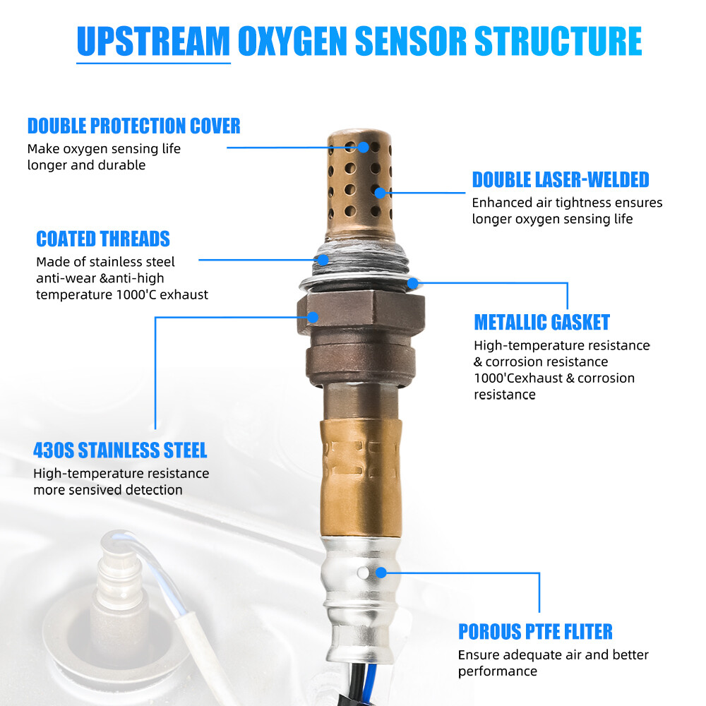 For GMC Sierra 2500 H/D 2008-2011 Oxygen Sensor Upstream Downstream Replacement