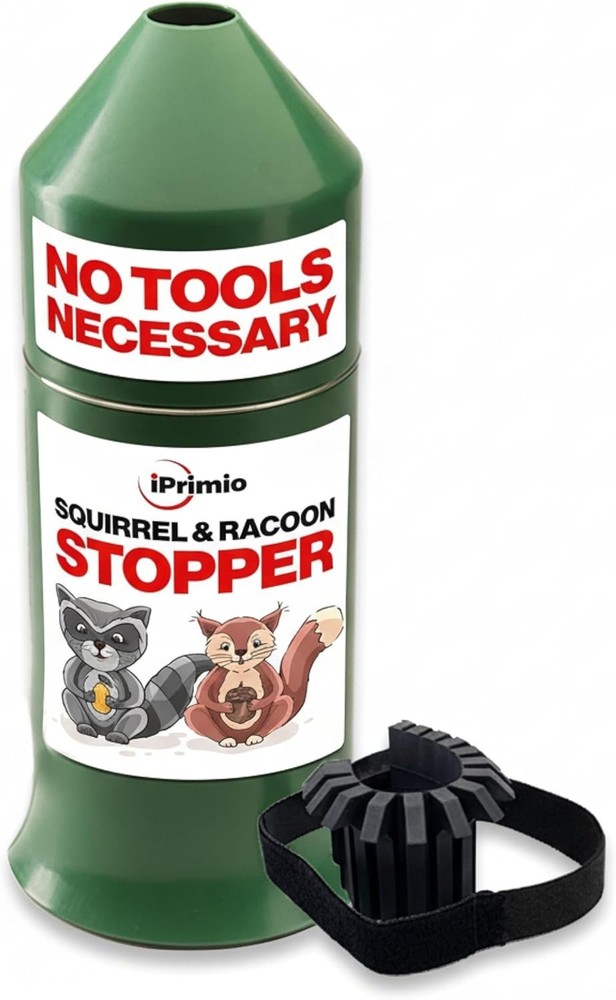 18" Squirrel Baffle - Easy Install Pole Wrap Around Baffle: Protect Hanging B...