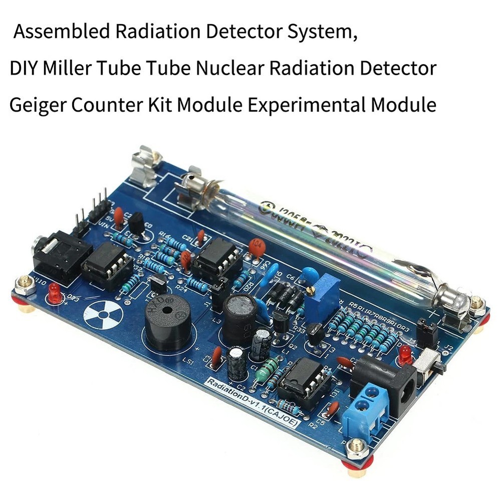 DIY Nuclear Radiation Detection Kit with PC Board Assembly for Geiger Tubes