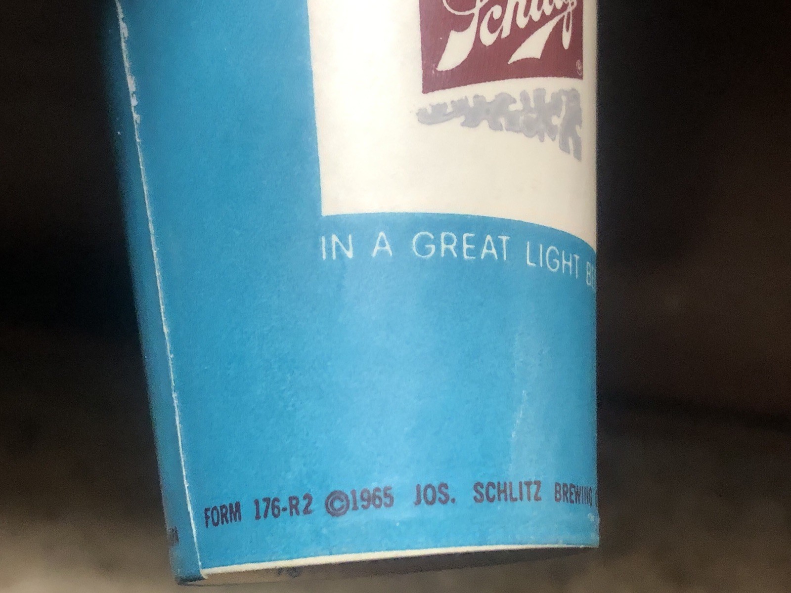 vintage SCHLITZ beer wax paper cup LOT OF 7pcs SOLO,DIXIE,LILY 1959-1966 RARE