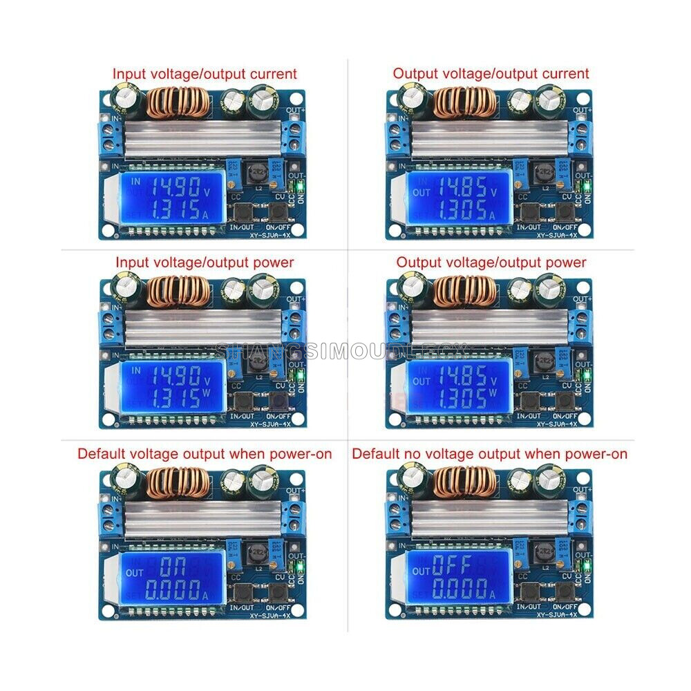 DC-DC 35W LCD CC CV Buck Boost Power Supply Step Up Down Digital Display Module