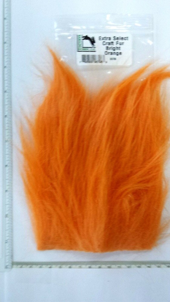 HARELINE DUBBIN "  EXTRA SELECT CRAFT FUR "   BRIGHT ORANGE  Fly Tying