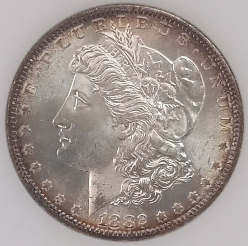 1882 S Morgan Dollar Silver Dollar Uncirculated.