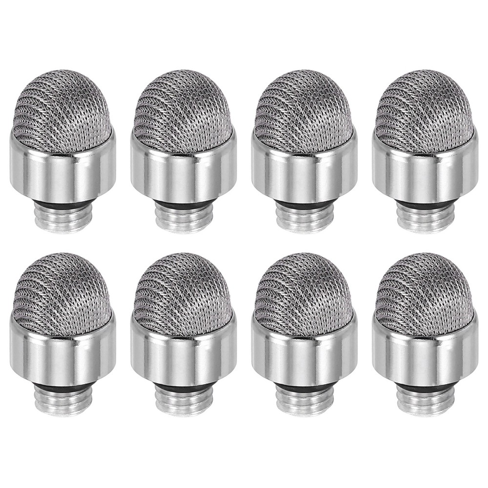 8Pcs Stylus Pen Fiber Tips 7mm Conductive External Thread Replacement, Gray
