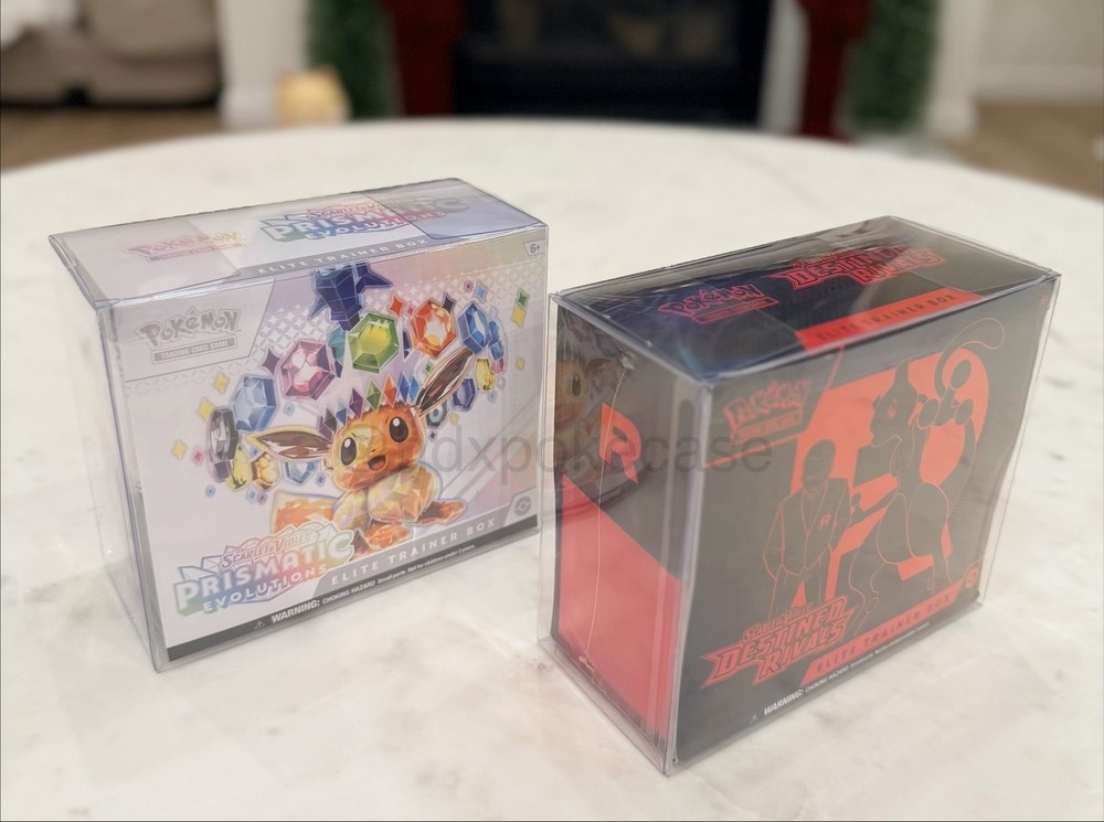 Pokemon ETB Elite Trainer Box Plastic Protector Case Display 5pc pack