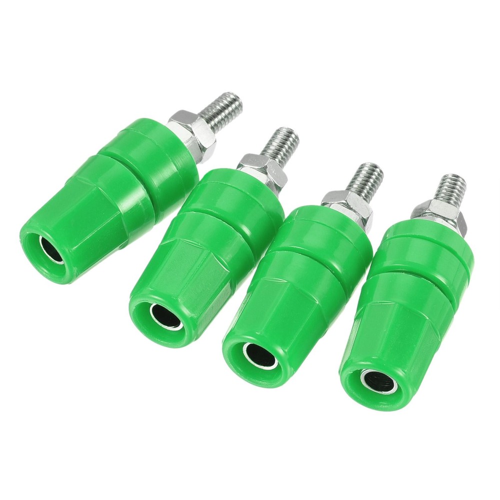 4 Pack Terminal Binding Post Amplifier Terminal Connector Jack Speaker Green