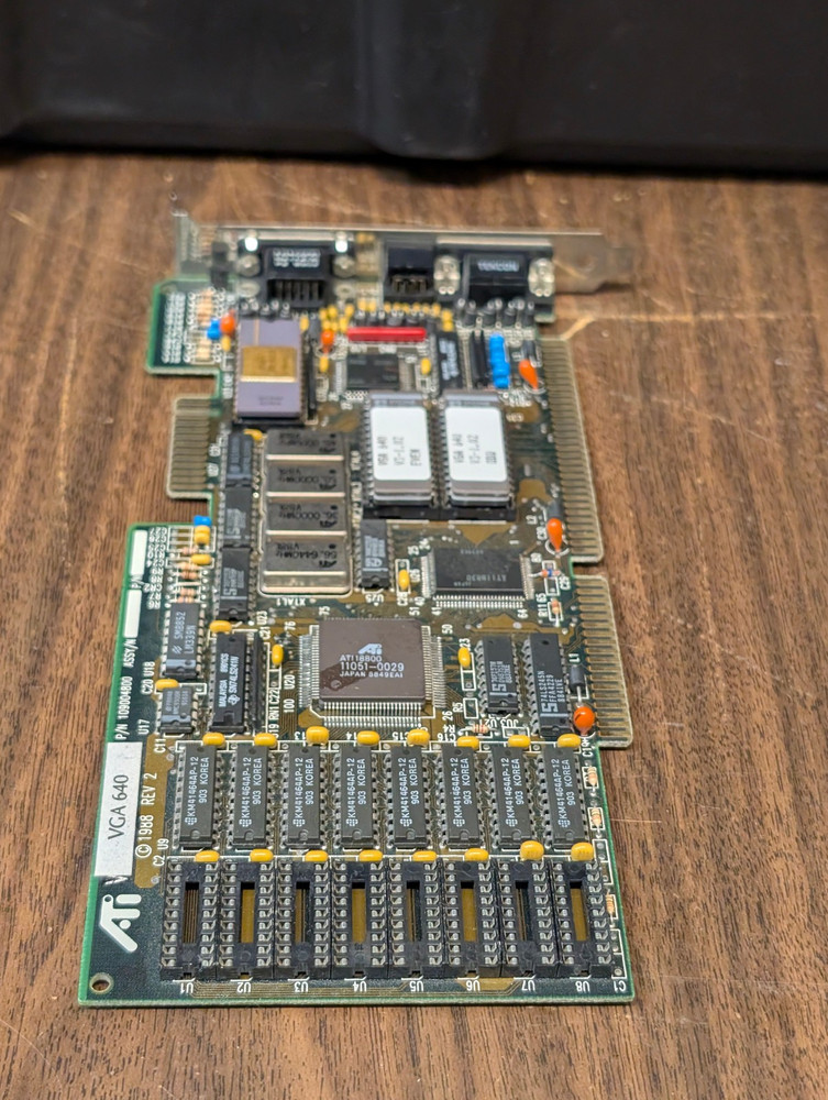 ATI VGA 640 graphics accelerator 1988; untested