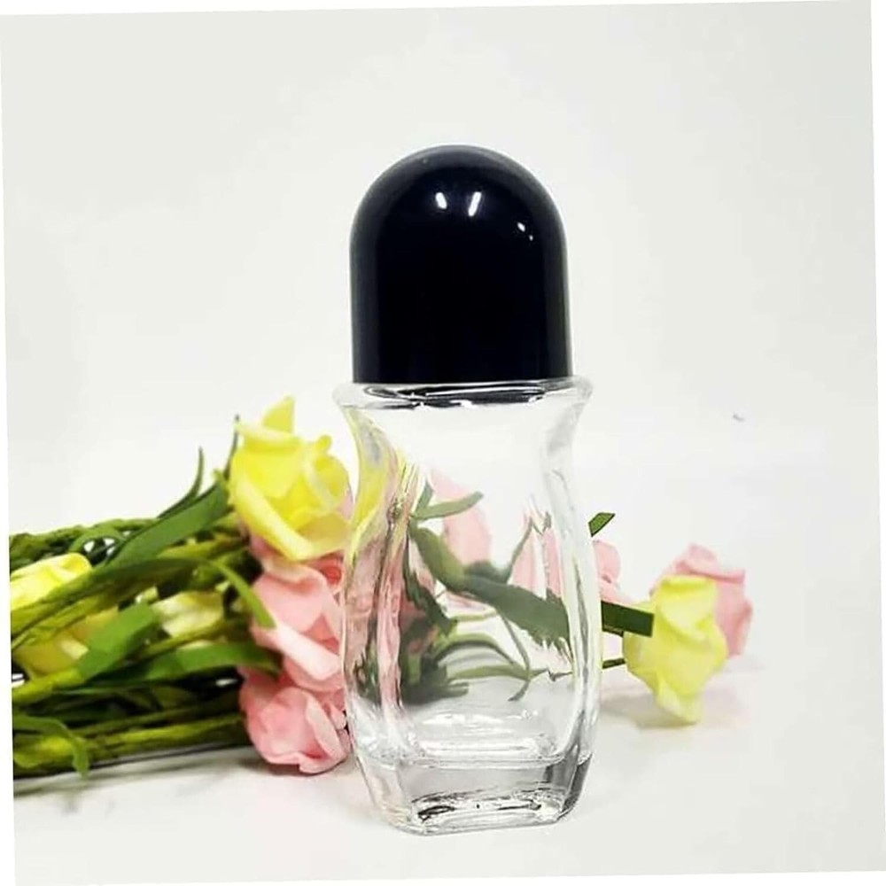50 ML Red Deodorant Roller Bottle Empty,Glass Roller Bottles Deodorant,Roller...