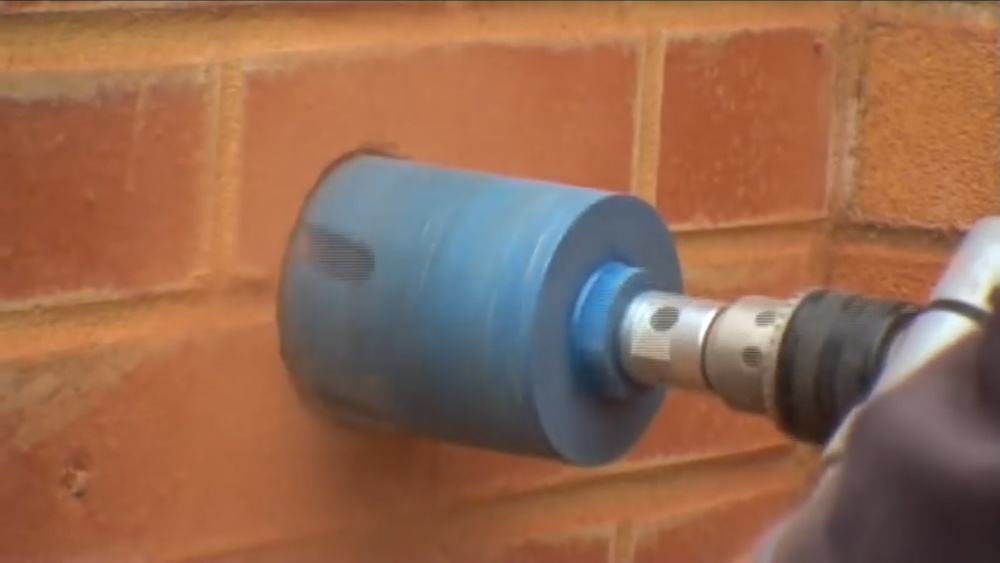 pool rail installing core bit 3.5'' - 3 1/2'' 10'' depth