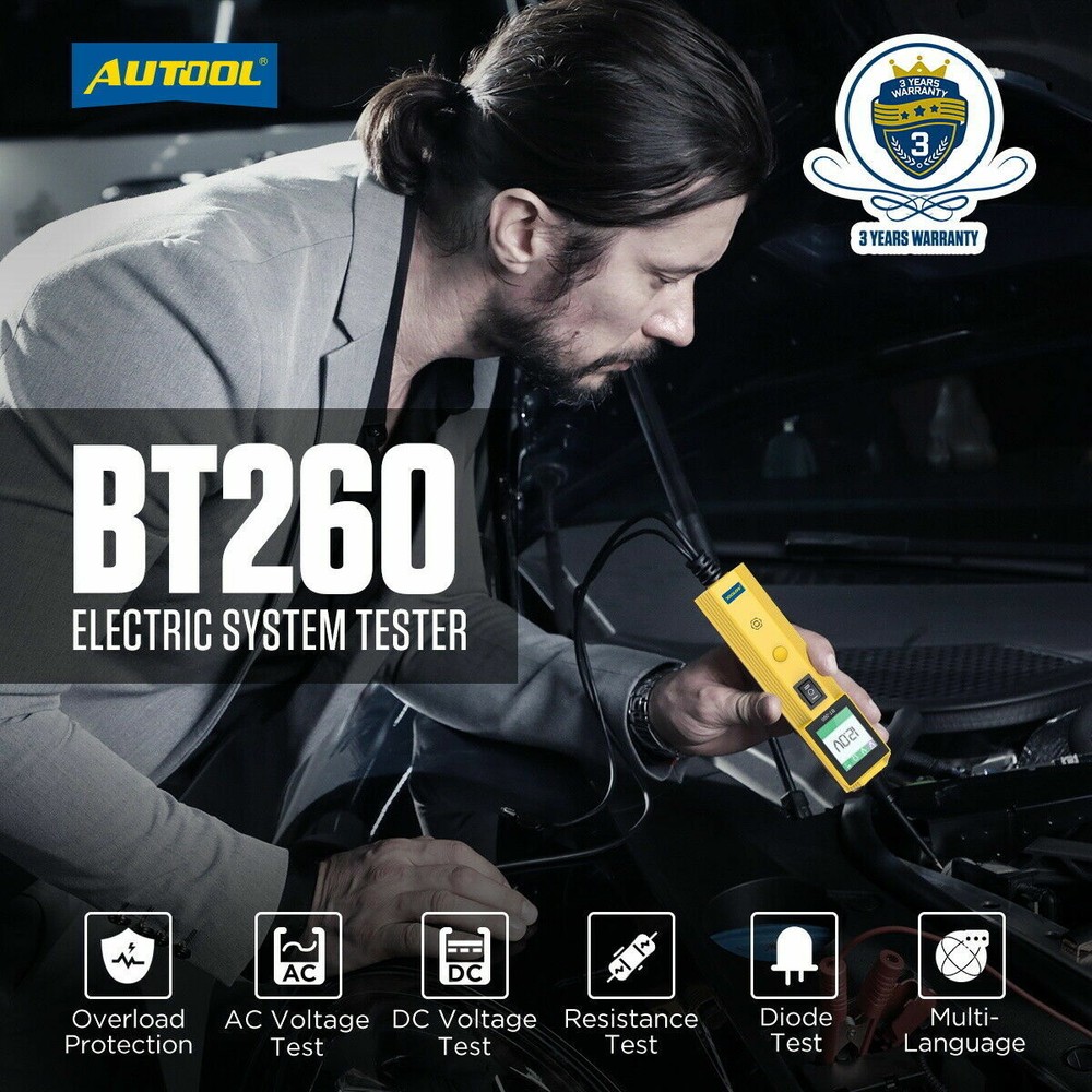 6V-30V Car Battery Circuit Tester Probe Auto Electrical System Powerscan Tester