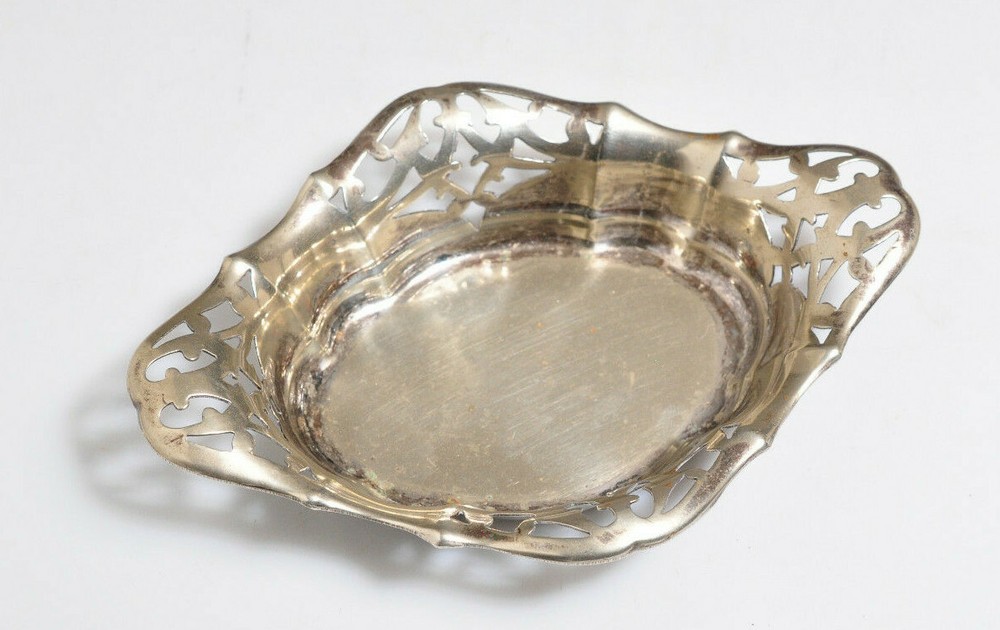 Vintage CV & Co. Silverplate Nut/Candy Dish- 5"Long