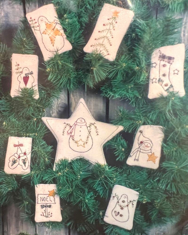 2000 Plum Pudding STITCHERY GIFT SACK & TREE TOPPER Embroidery Pattern CHRISTMAS