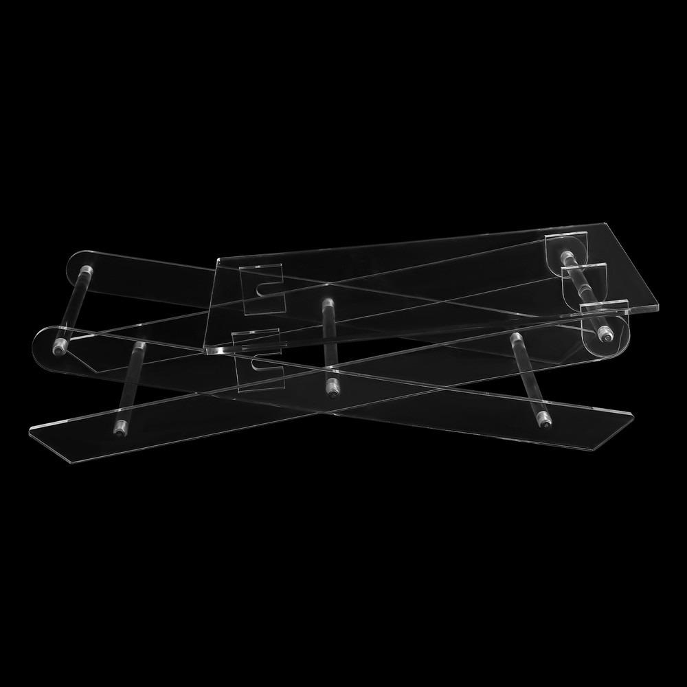 Foldable Acrylic Computer Table X-shaped Coffee Table For Living Room Bed Room