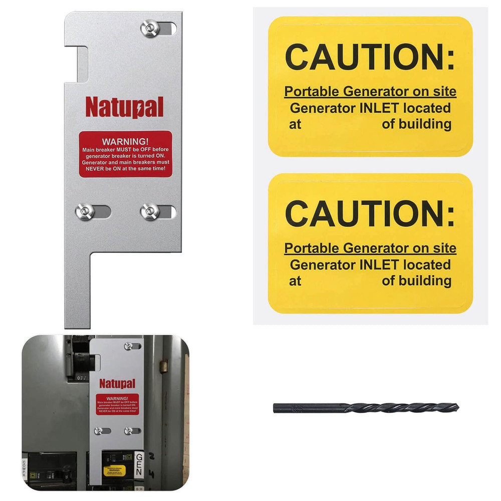 Generator Interlock Kit for Square D 150/200 Amp Breakers, 3.25-4 Inch Spacing