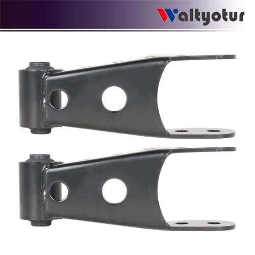 2PCS Black 6400 Lowering Shackle Rear Kit Replacement for Chevy