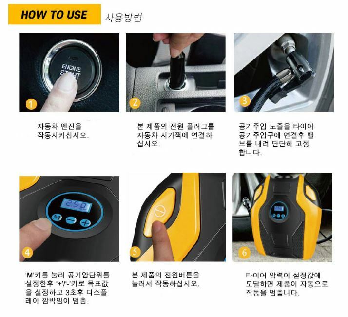 Techwings Smart Digital Air Compressor TW-C500 Air Pump
