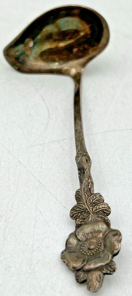 REED & BARTON HARLEQUIN JELLY SERVER, LADLE, LEMON FORK & OLIVE FORK SILVERPLATE