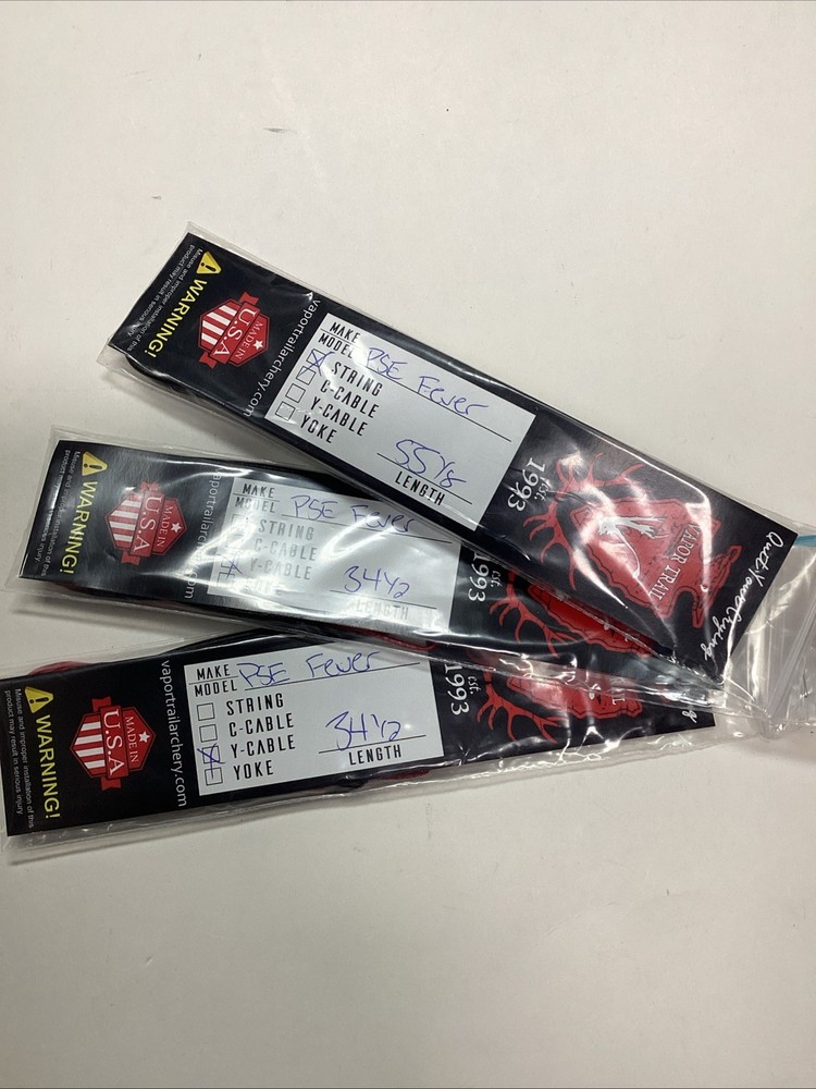 PSE Fever Vapor Trail String Set Red And Black