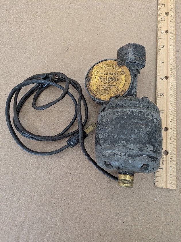 JONES MOTROLA AUTO WINDER ORIGINAL PHONOGRAPH PART