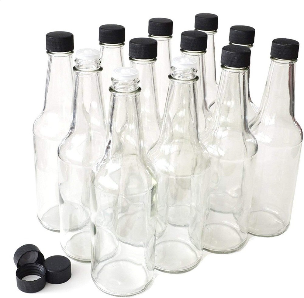 - Hot Sauce Bottles, 10 Oz - 12 Pack