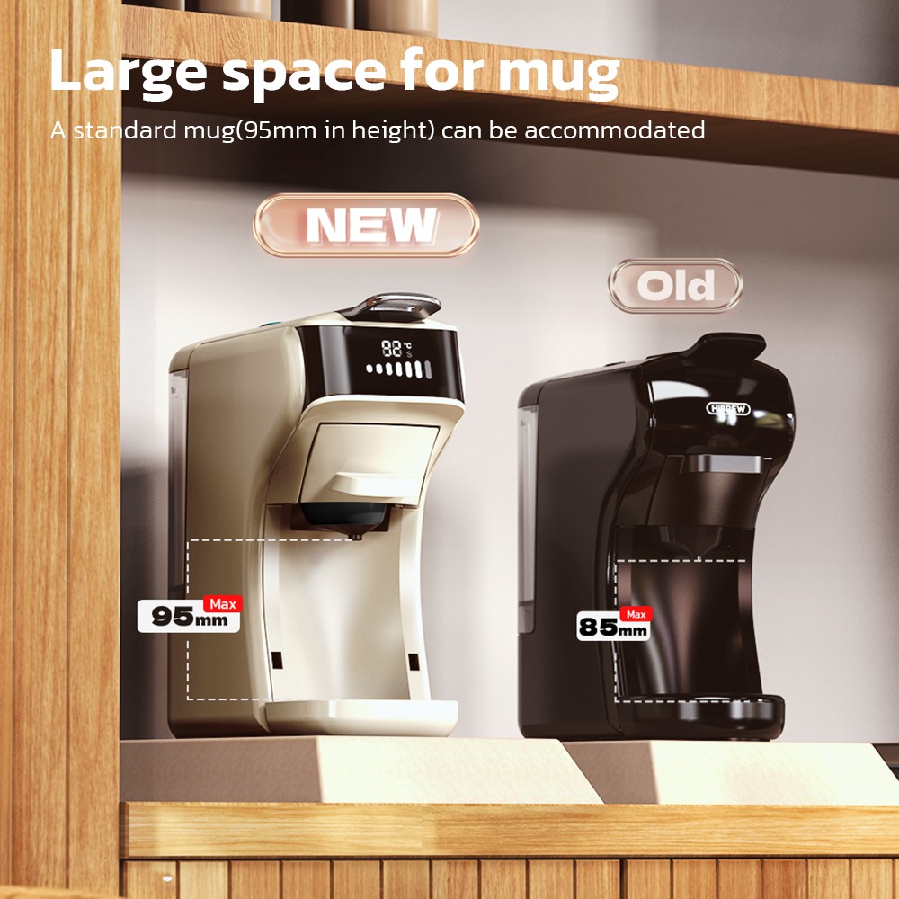HiBREW H1B Coffee Machine 6-in-1 Dolce Gusto Compatible Hot & Cold Function​