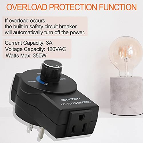 Variable Speed Controller Exhaust Variable Speed Fan Speed Adjuster Vent