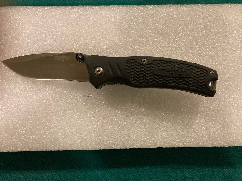 Camillus Western BlackTrax Linerlock Right Hand Folder Modified