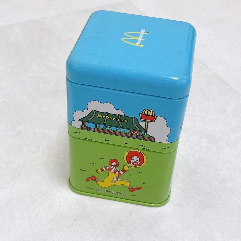 Retro Donald McDonald 2-tier tin can