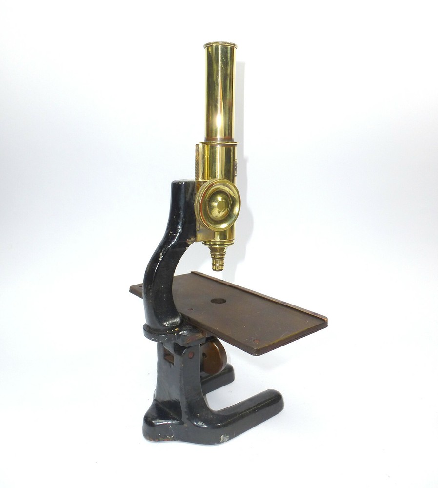 Optical Workshop Paul Waechter Berlin Trichinella Microscope about 1880