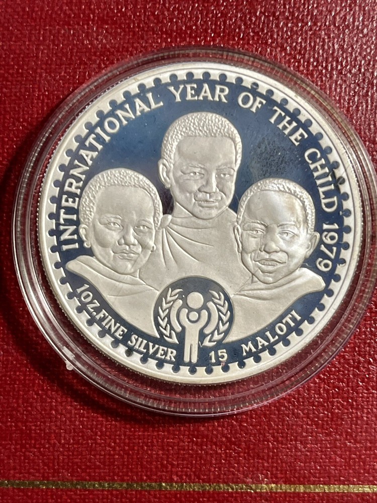 LESOTHO 1979 SILVER PROOF TWO-COIN SET